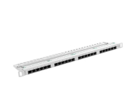 Lanberg Patchpanel 24p 19" 0,5U UTP 5e organizer (szary) - 457235 - zdjęcie 2